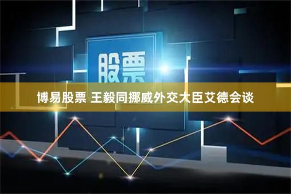 博易股票 王毅同挪威外交大臣艾德会谈